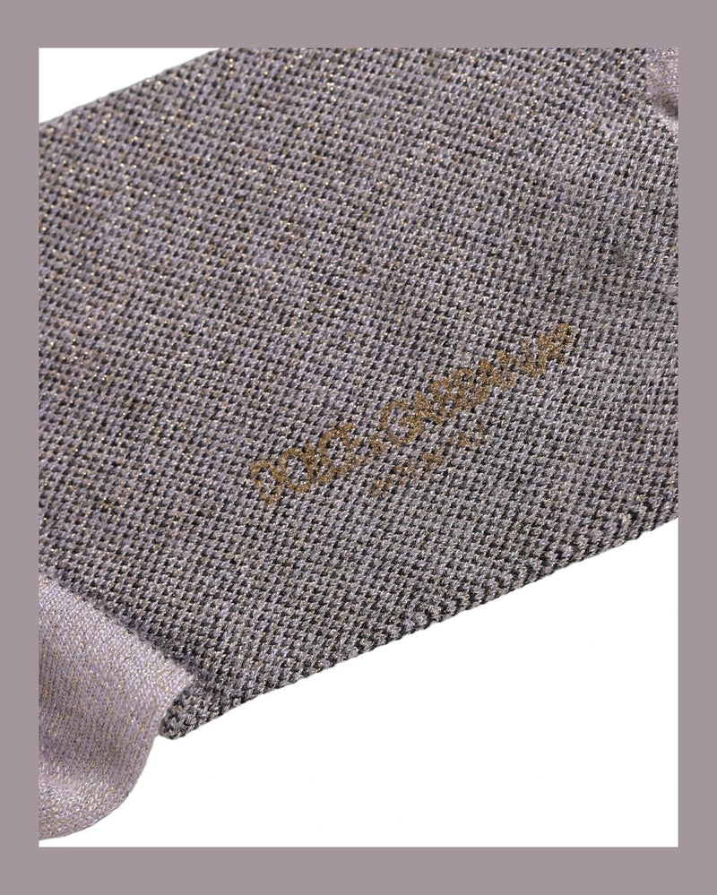 Dolce & Gabbana Crew Sock in gray, Viscose