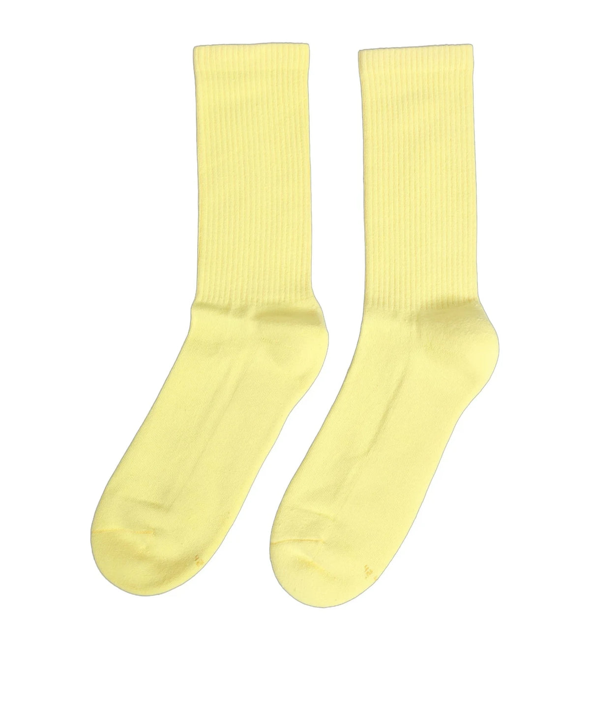 Dolce & Gabbana Crew Sock in yellow, Cotton — view 2