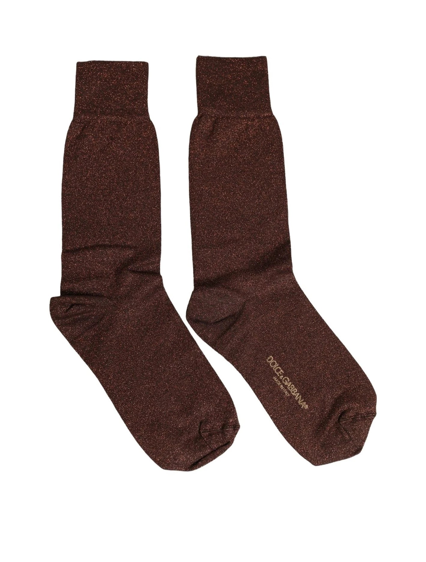 Dolce & Gabbana Dress Sock in brown, Viscose — view 3