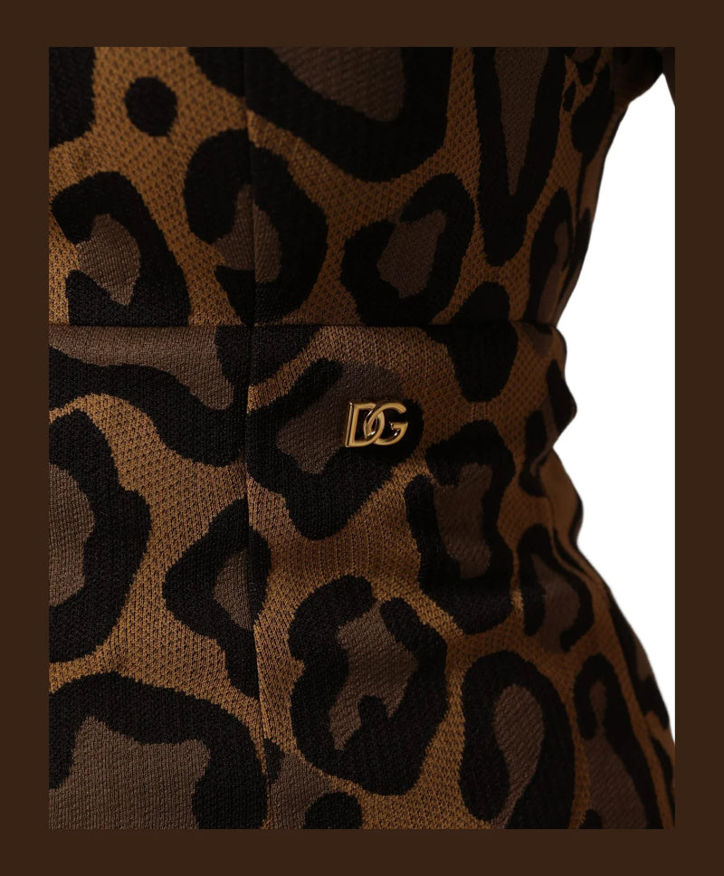 Dolce & Gabbana Dresse in brown, Polyester — view 8