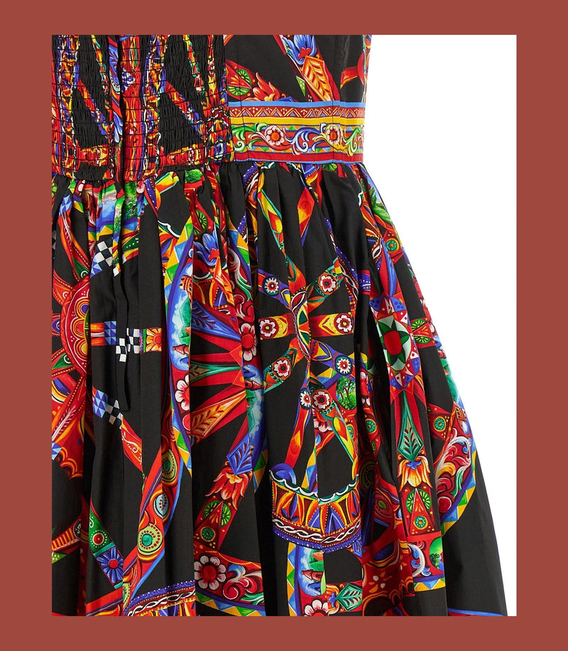Dolce & Gabbana Dresse in multicolor, Cotton — view 4