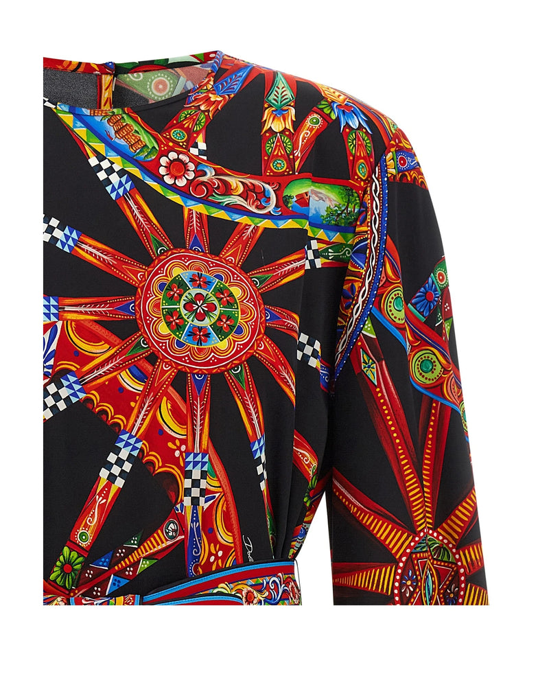 Dolce & Gabbana Dresse in multicolor, Silk — view 3