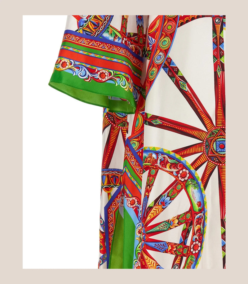 Dolce & Gabbana Dresse in multicolor, Silk — view 4