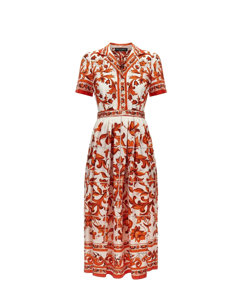 Dolce & Gabbana Dresse in orange, Silk