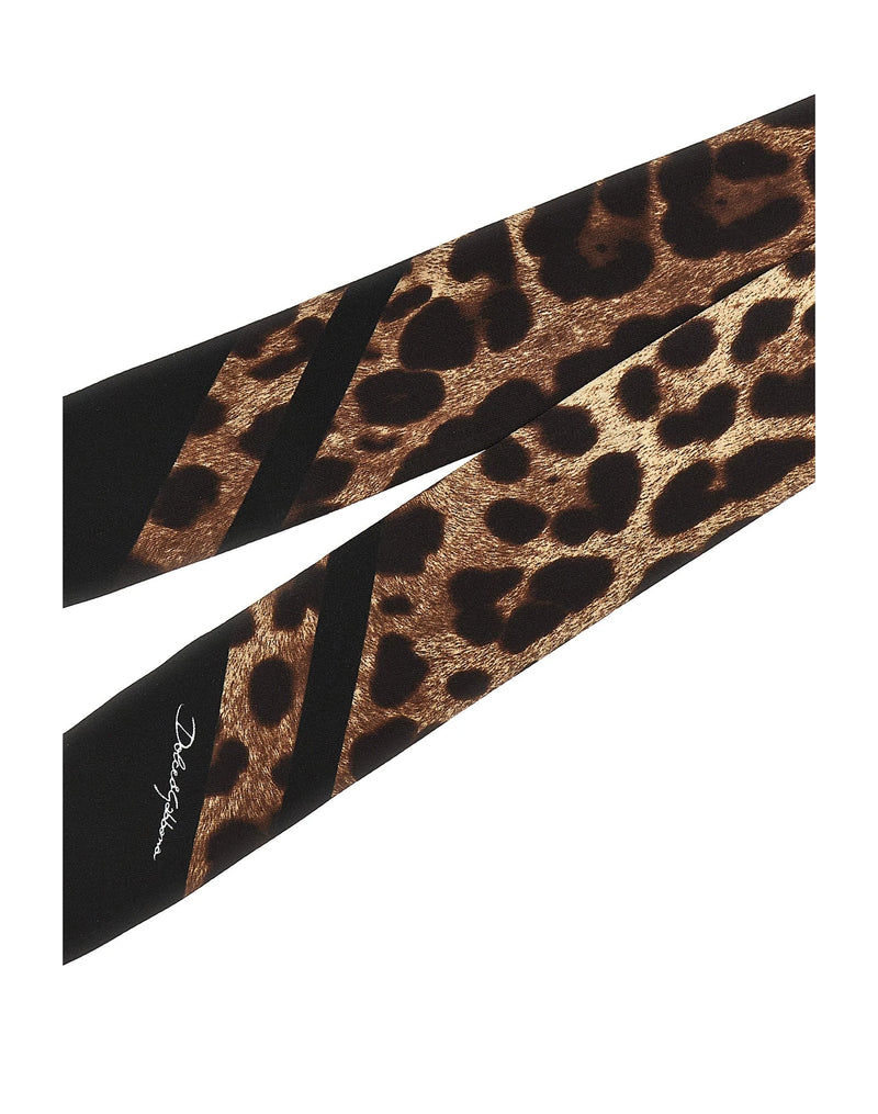 Dolce & Gabbana Durags & Hair Wrap in brown, Silk — view 3