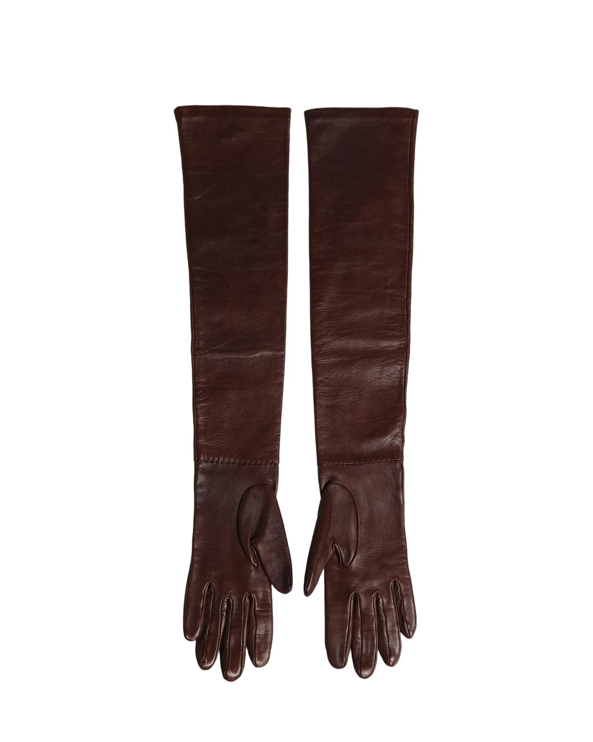 Dolce & Gabbana Gloves & Mitten in brown, Genuine Leather — view 2