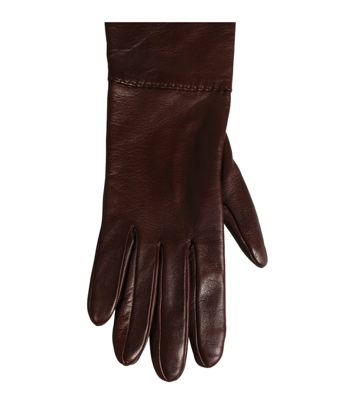 Dolce & Gabbana Gloves & Mitten in brown, Genuine Leather — view 3