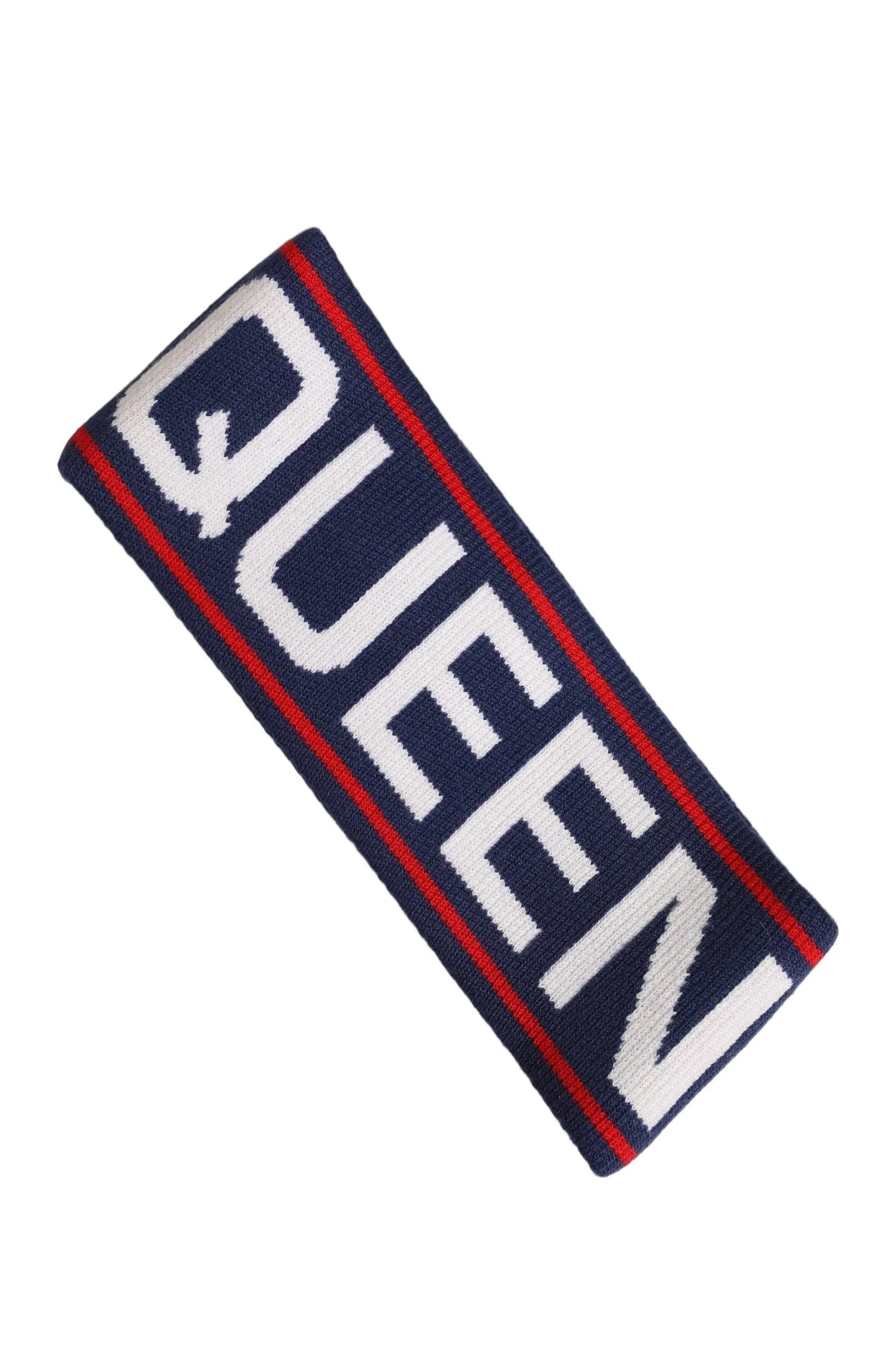 Dolce & Gabbana Headband in navy, Virgin Wool — view 2