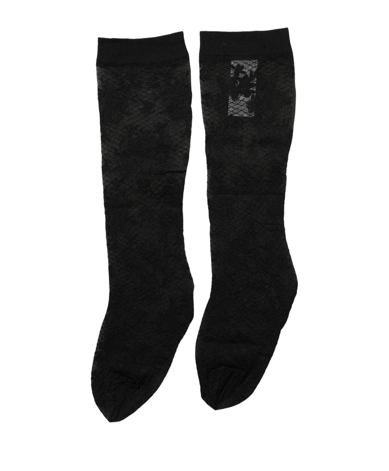 Dolce & Gabbana Hold Up Sock in black, Nylon — view 4