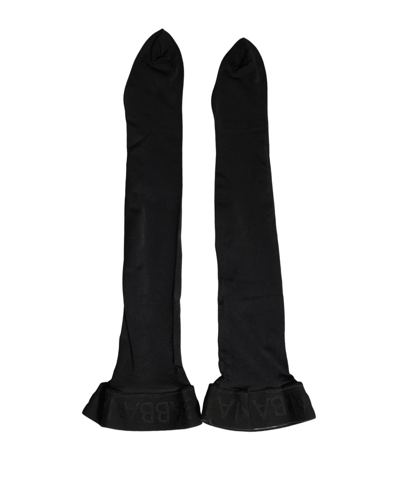 Dolce & Gabbana Hold Up Sock in black, Nylon — view 5