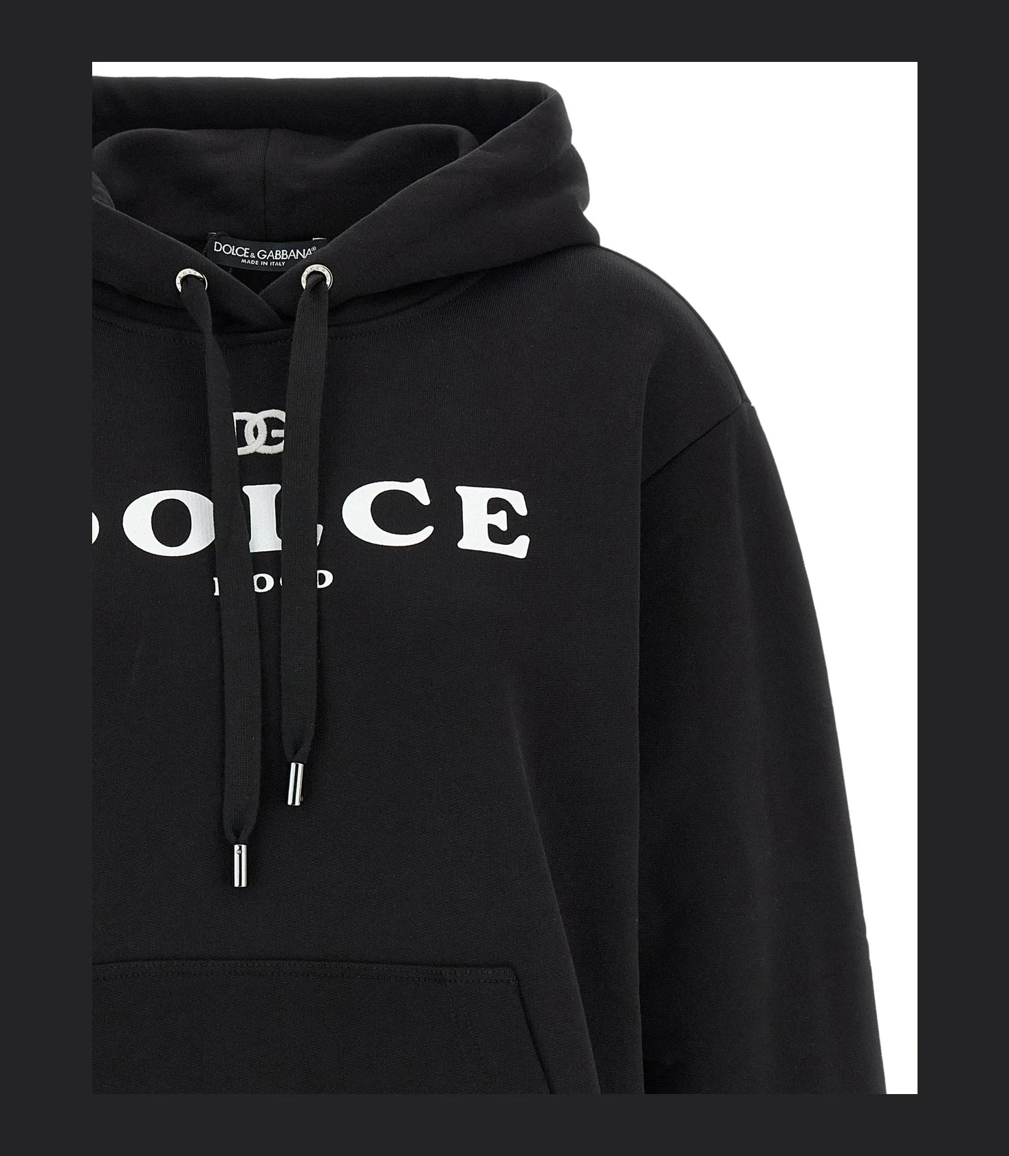 Dolce & Gabbana Hoodie in black, Cotton — view 3