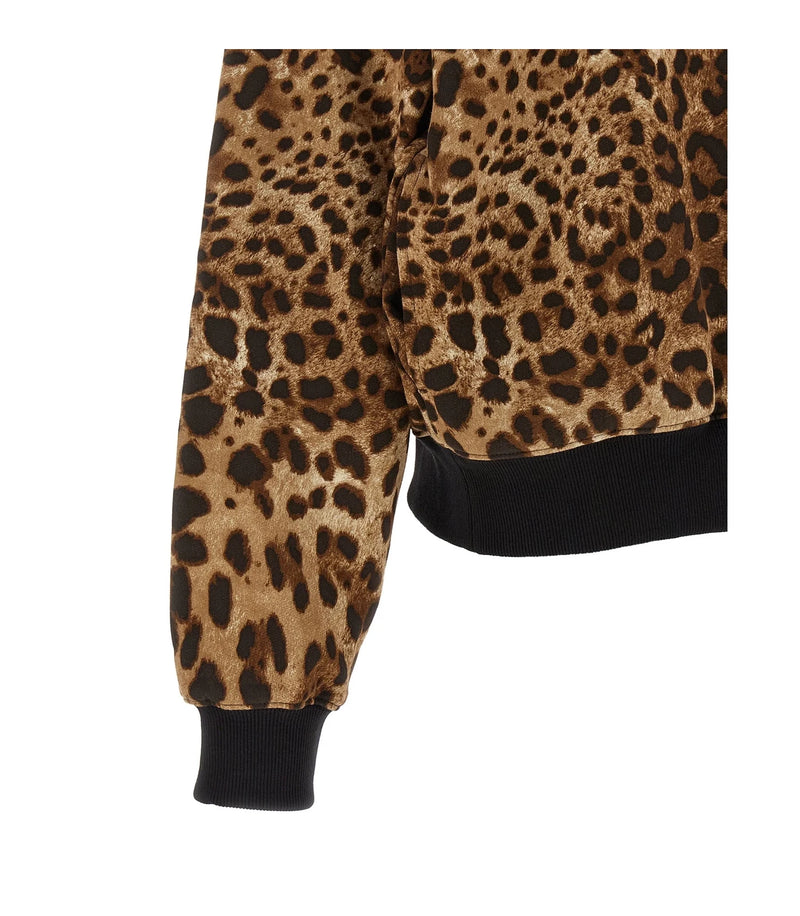 Dolce & Gabbana Hoodie in brown, Cotton — view 4