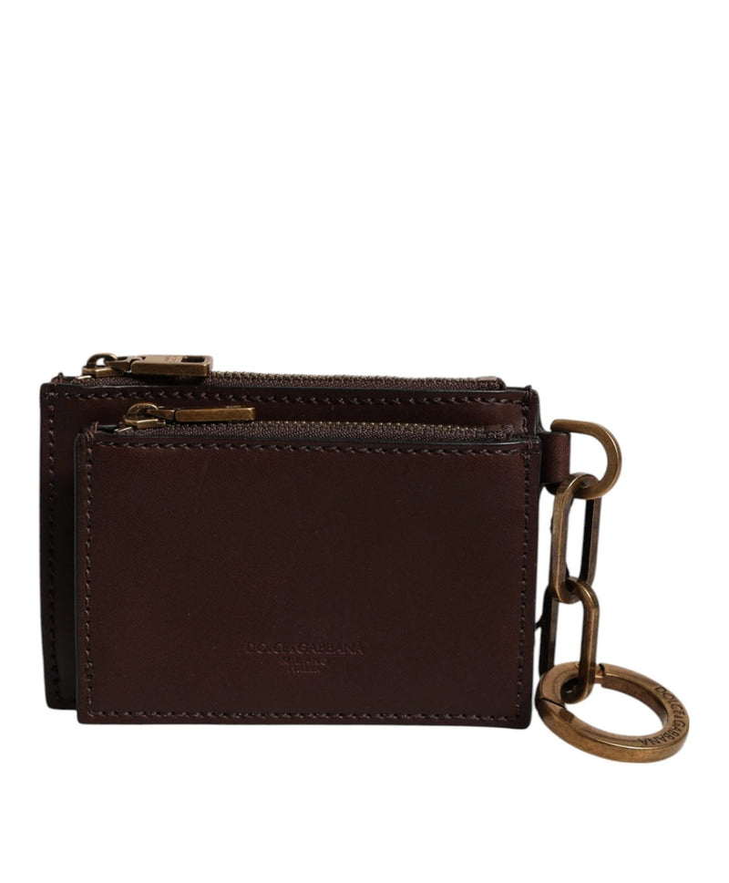 Dolce & Gabbana Key Case in brown, Calf Leather