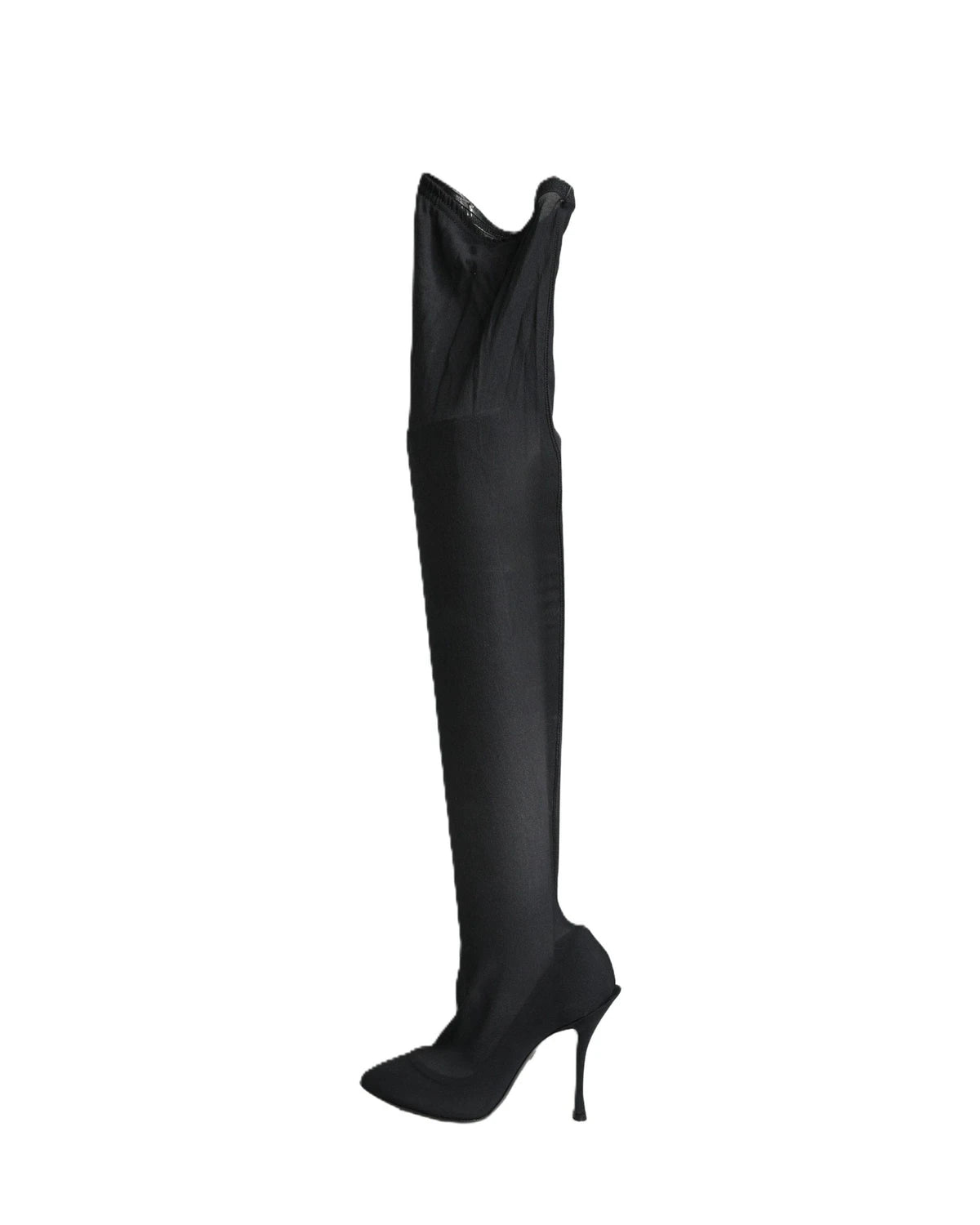 Dolce & Gabbana Knee High Boots in black, Elastane — view 5
