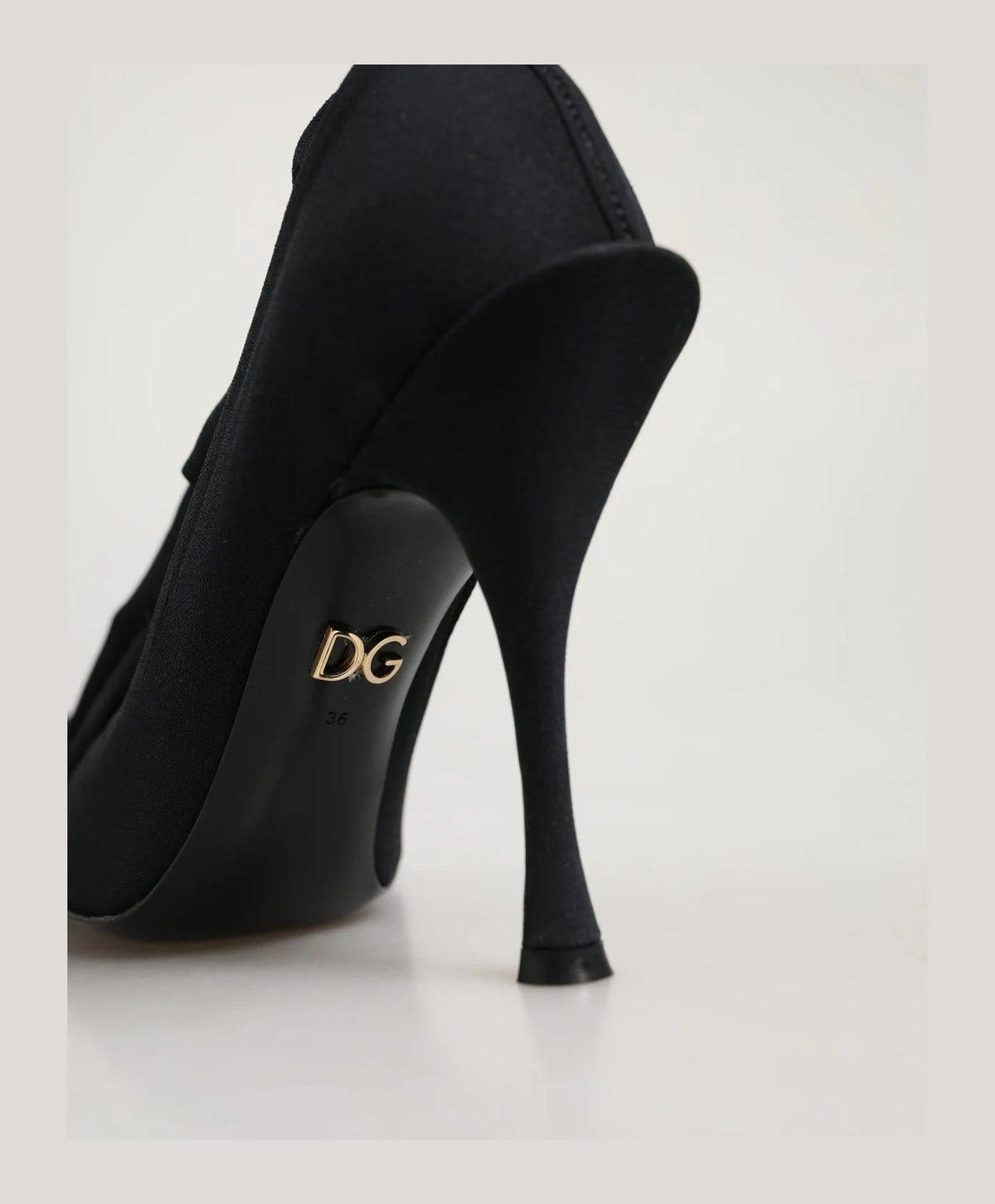 Dolce & Gabbana Knee High Boots in black, Elastane — view 7