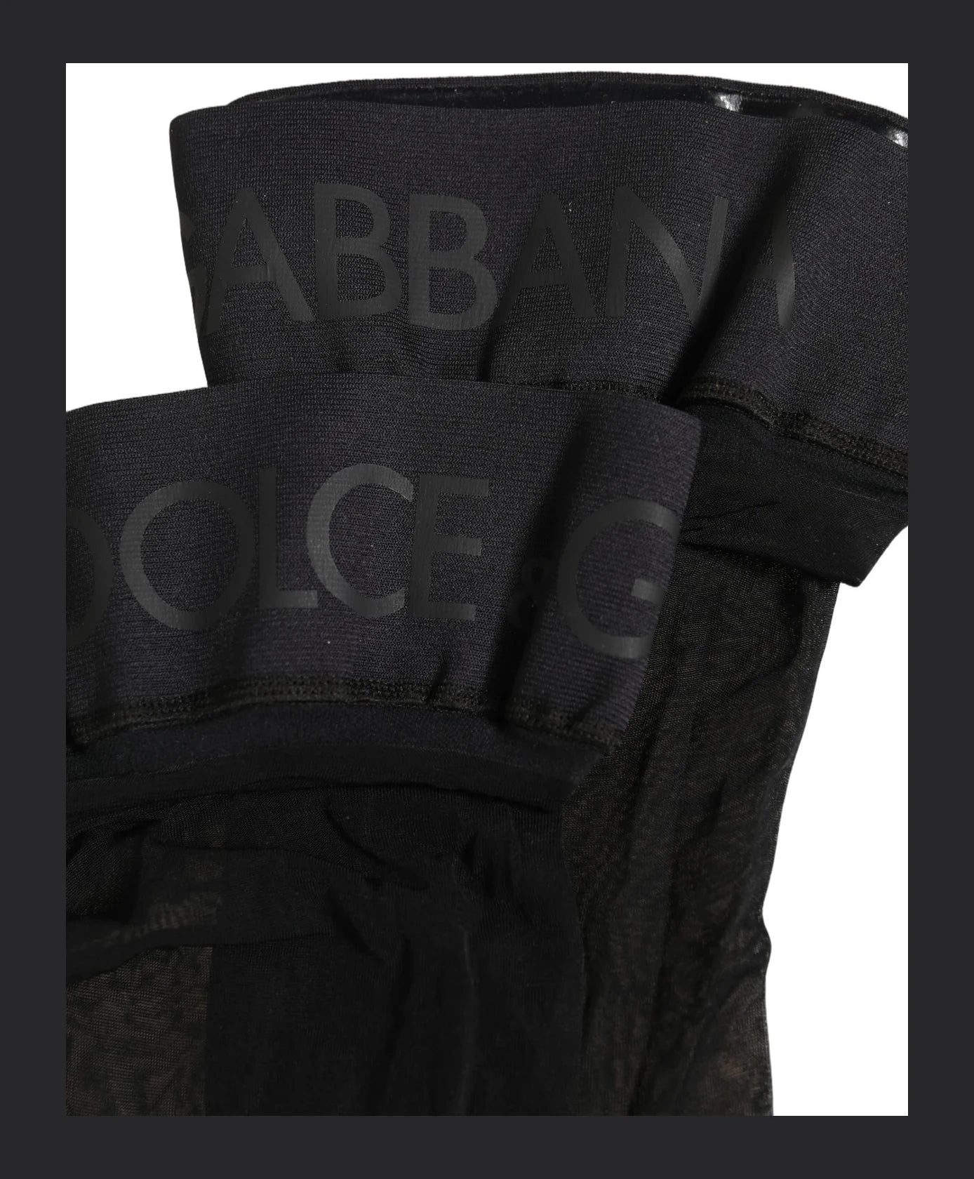 Dolce & Gabbana Accessory Black Knee Sock