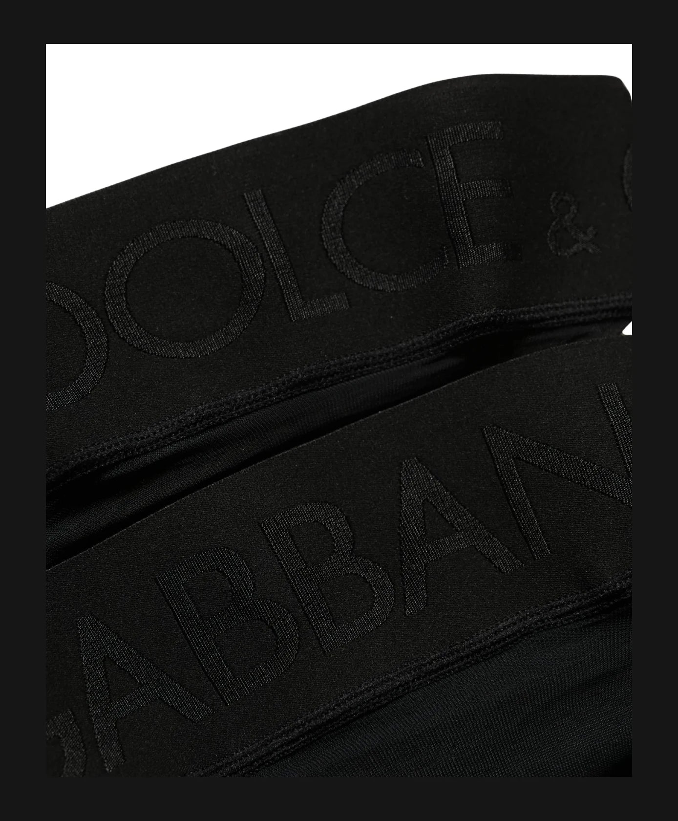 Dolce & Gabbana Knee Sock in black, Nylon