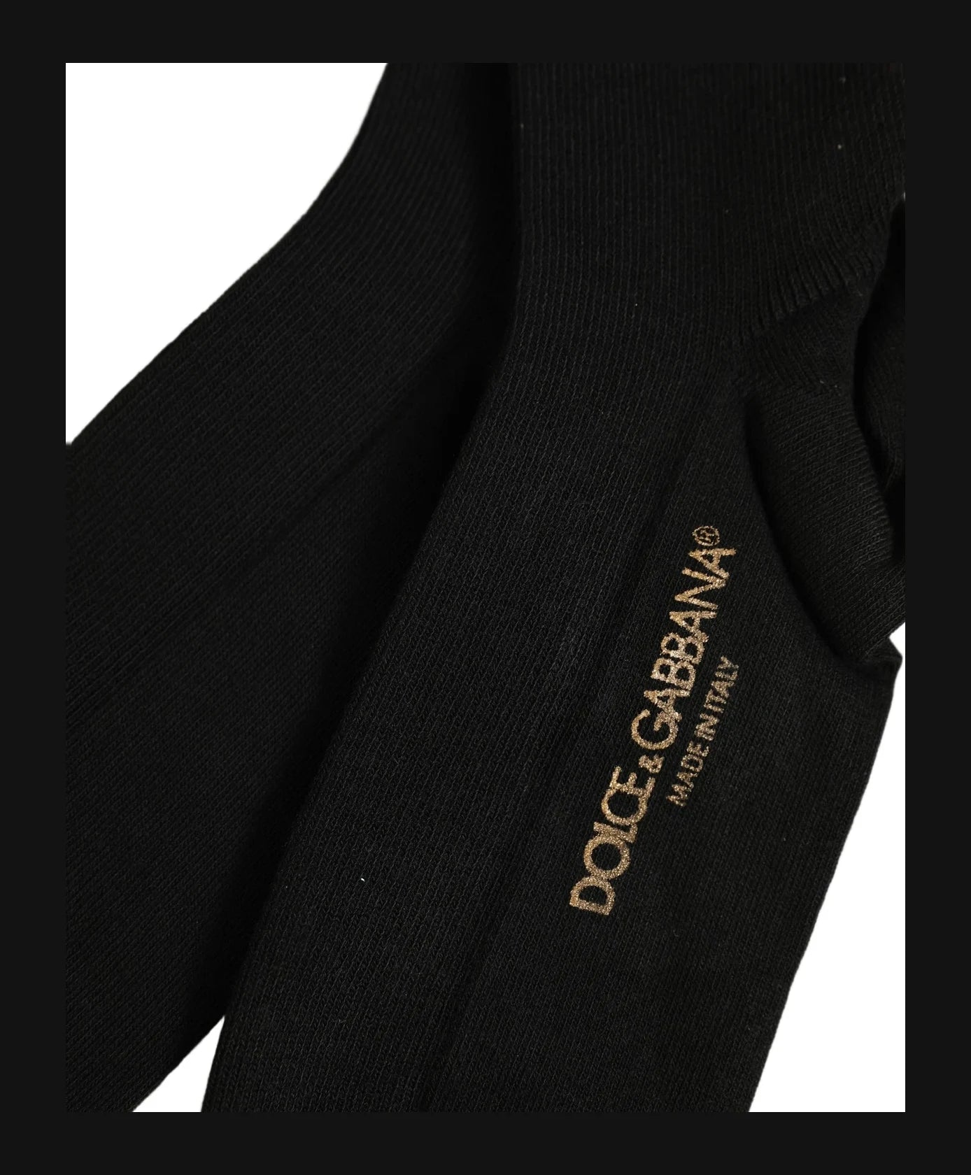 Dolce & Gabbana Accessory Black Knee Sock
