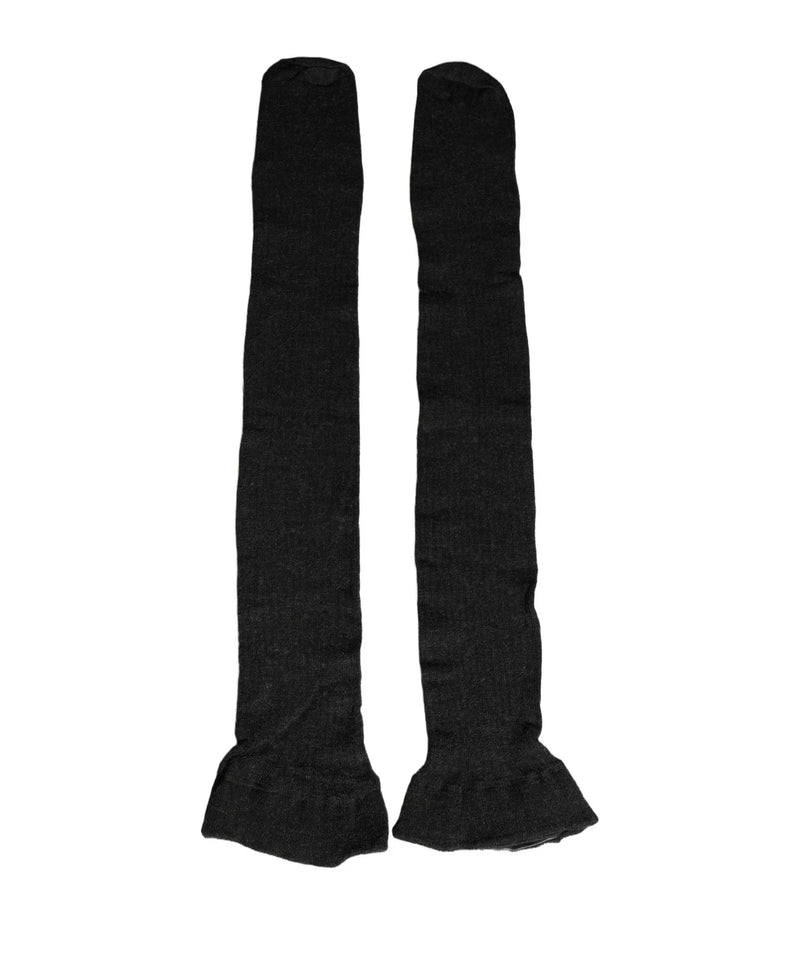 Dolce & Gabbana Knee Sock in black, Wool — view 3