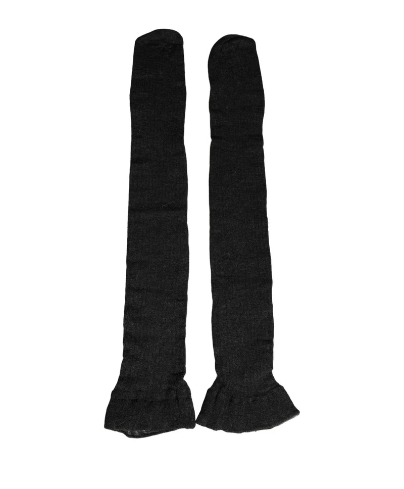 Dolce & Gabbana Knee Sock in black, Wool — view 4