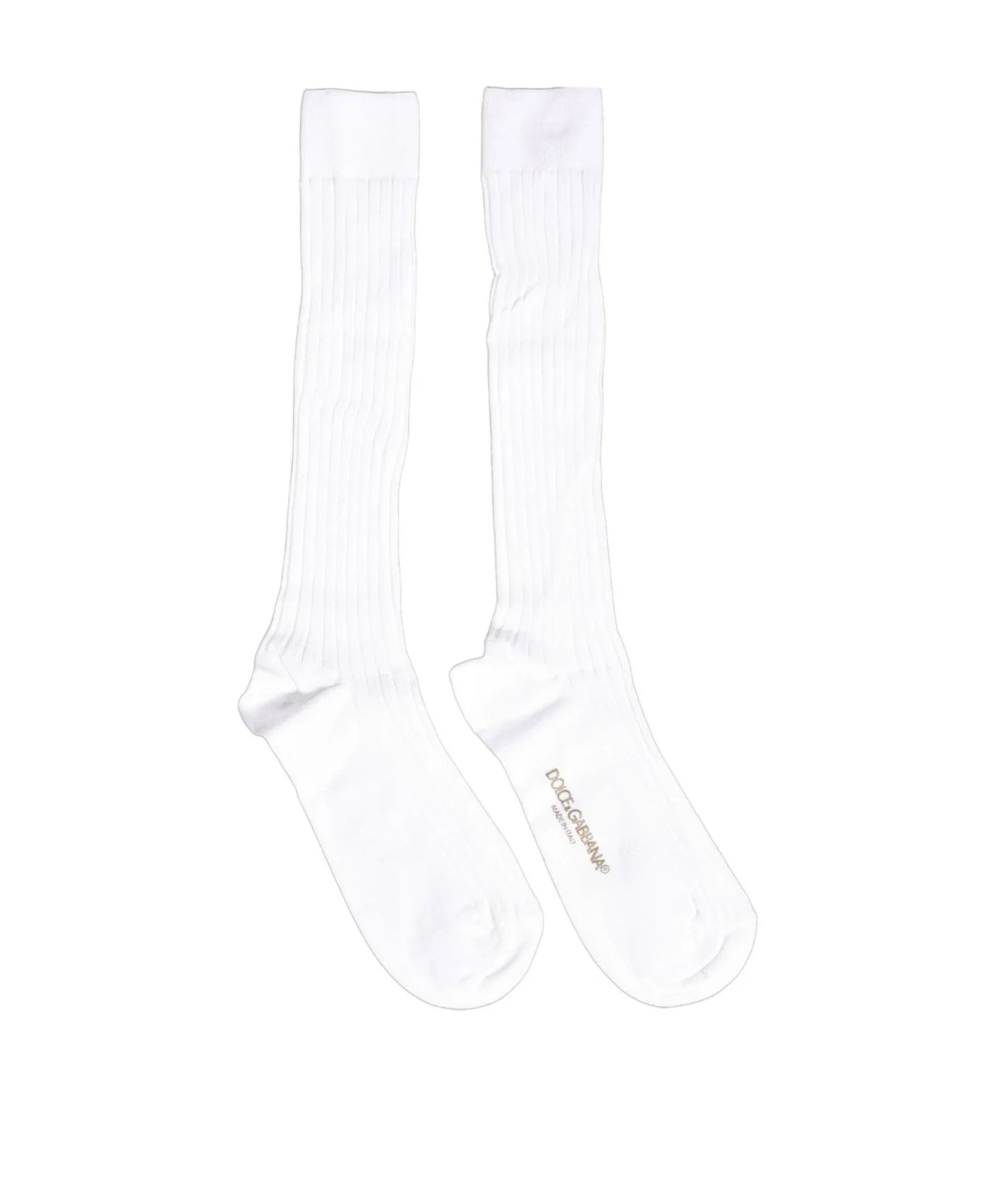 Dolce & Gabbana Knee Sock in white — view 2