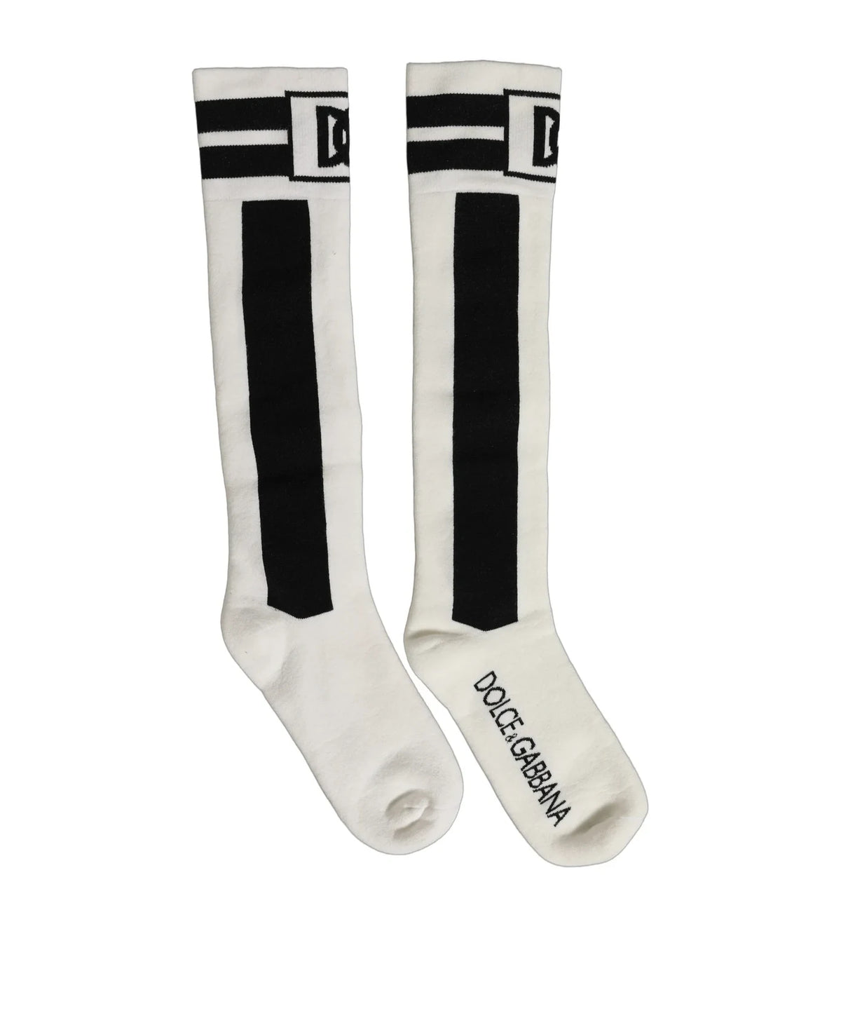 Dolce & Gabbana Knee Sock in white — view 3