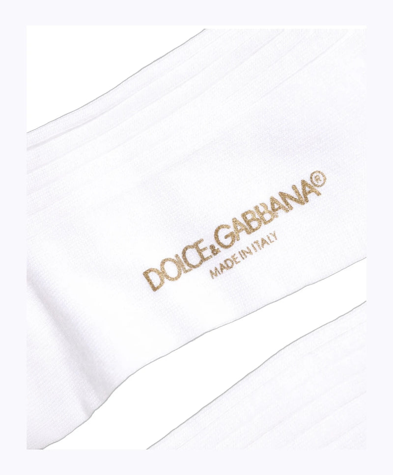 Dolce & Gabbana Knee Sock in white — view 4