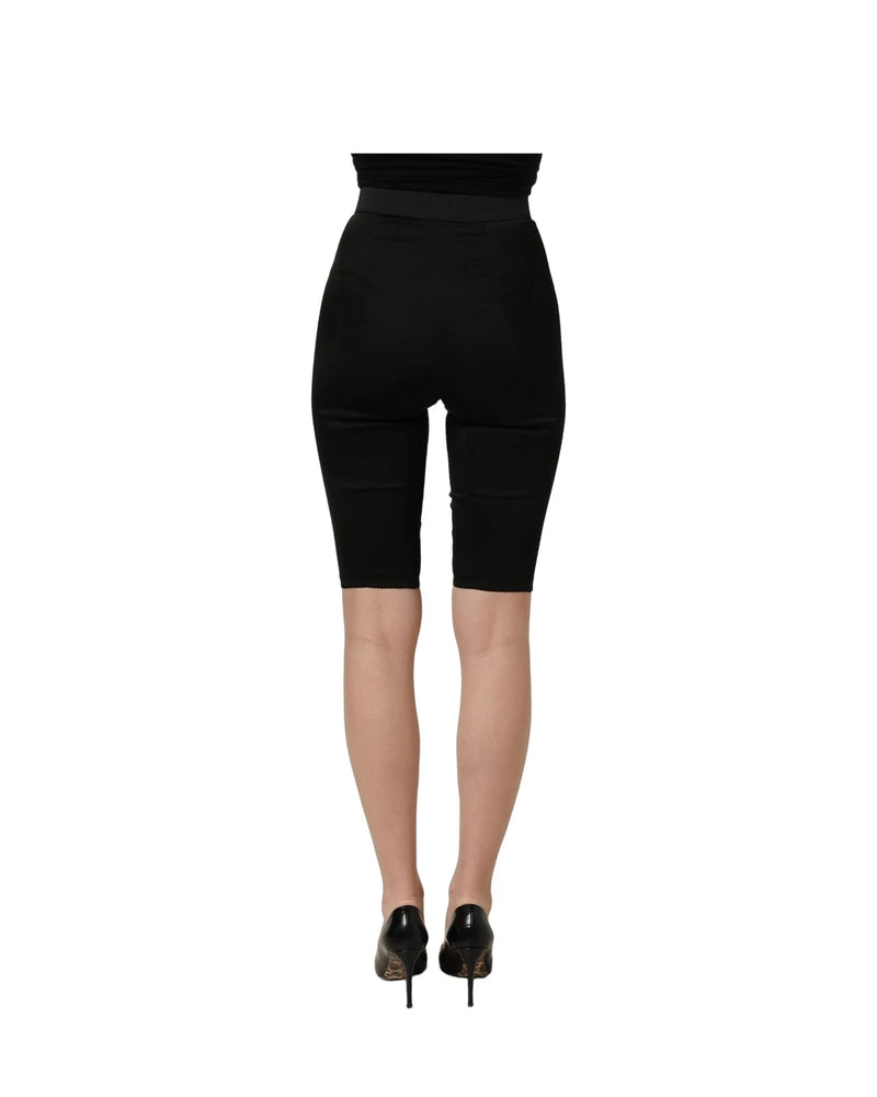 Dolce & Gabbana Legging Short in black, Nylon — view 5
