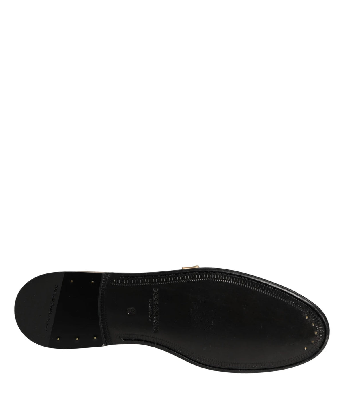 Dolce & Gabbana Loafers in gold, Leather — view 8