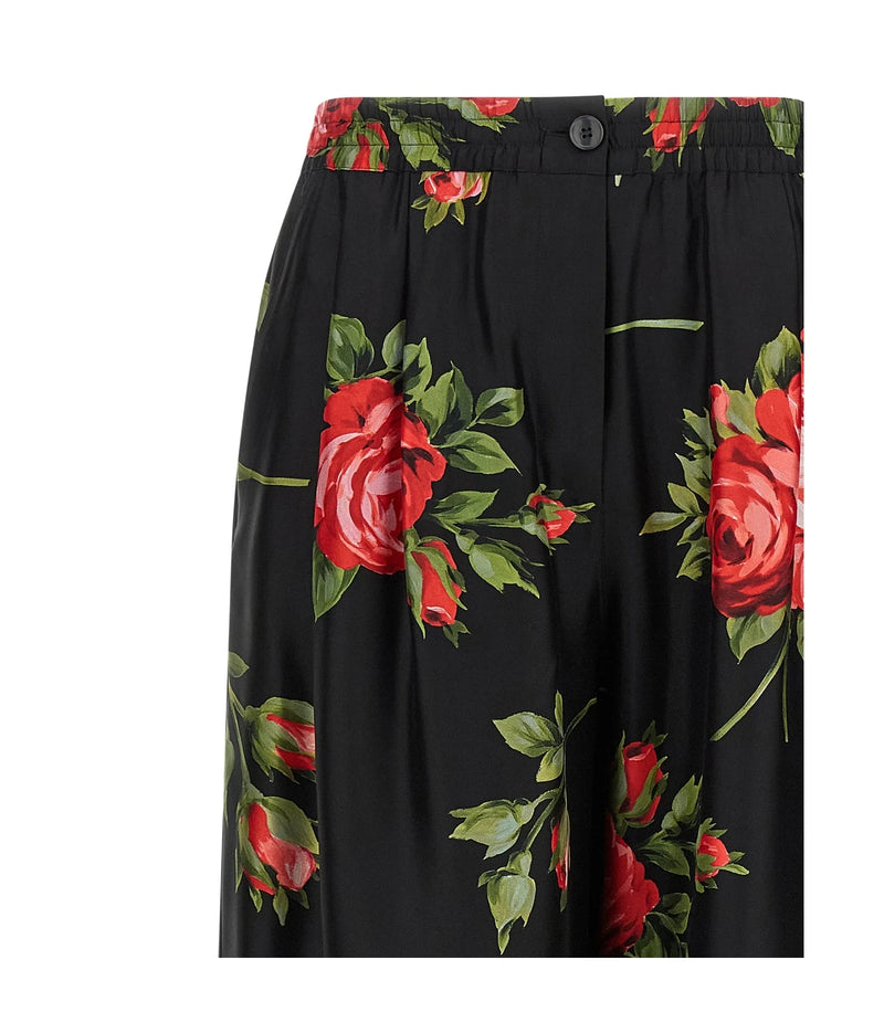 Dolce & Gabbana Palazzo Pant in black, Silk — view 3