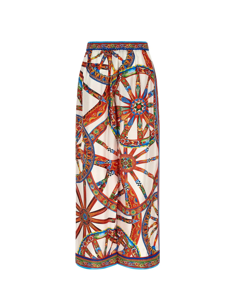 Dolce & Gabbana Palazzo Pant in multicolor, Silk — view 2
