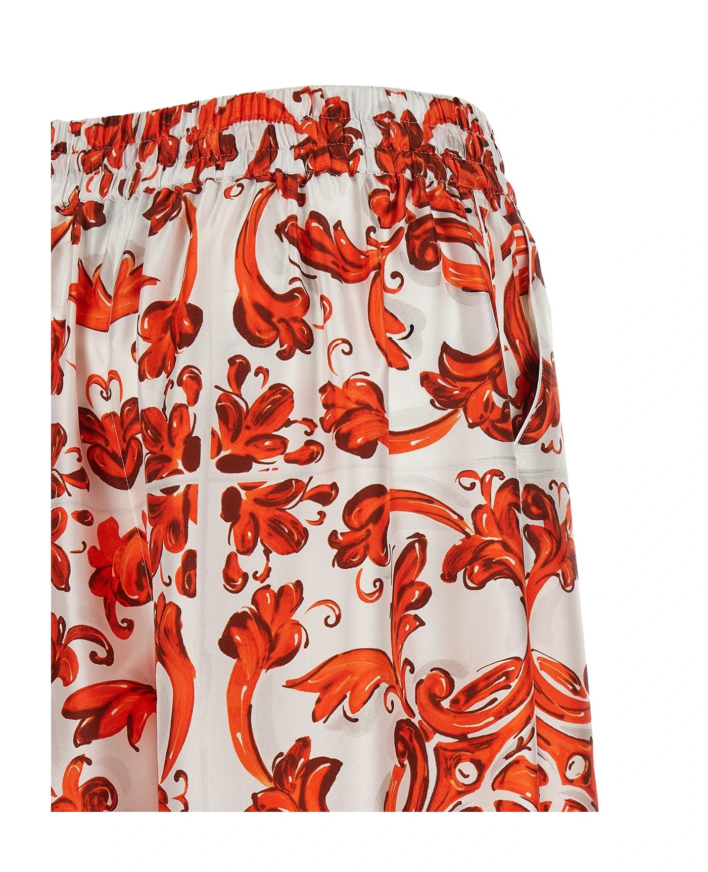 Dolce & Gabbana Palazzo Pant in orange, Silk — view 5