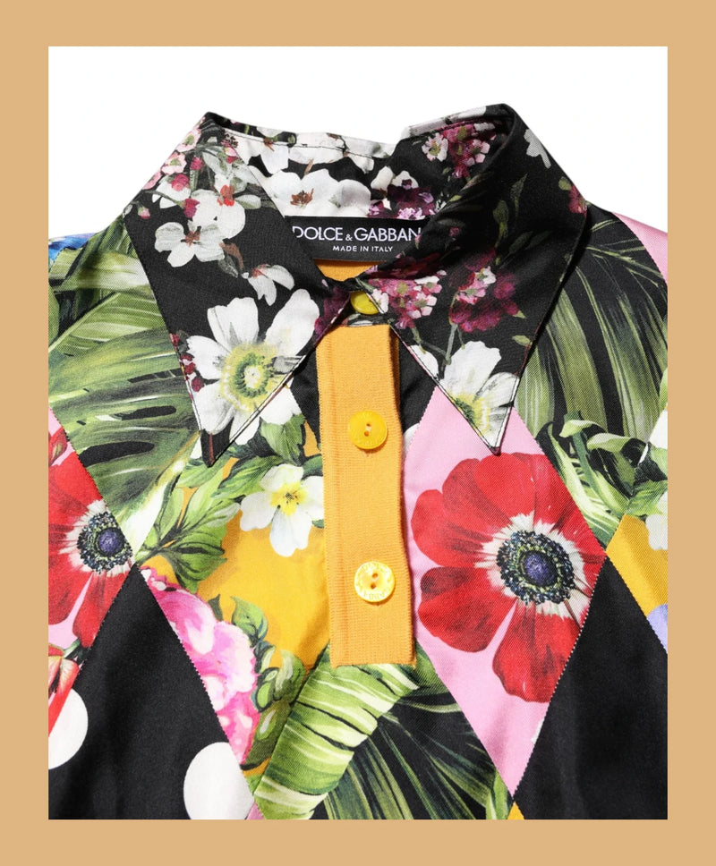 Dolce & Gabbana Polo in multicolor, Cashmere — view 5