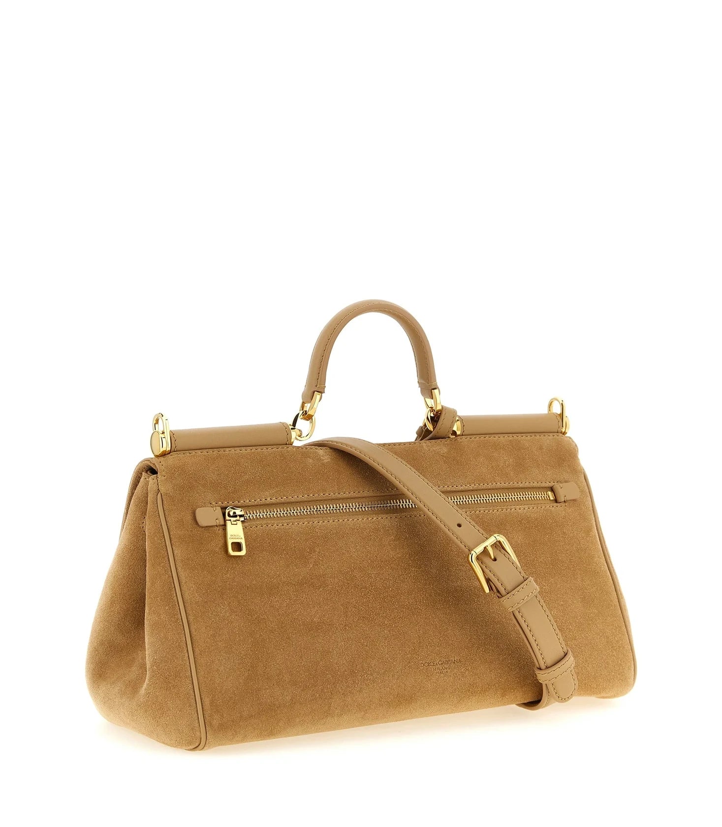 Dolce & Gabbana Satchel Bag in beige, Calf Leather — view 2