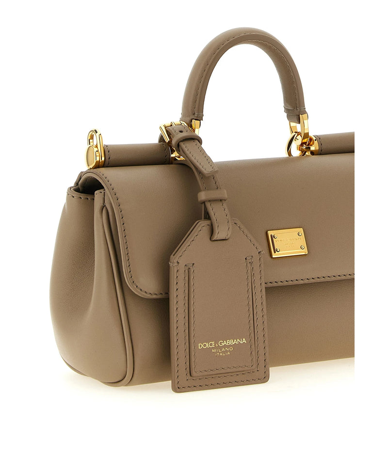 Dolce & Gabbana Satchel Bag in beige, Calf Leather — view 3