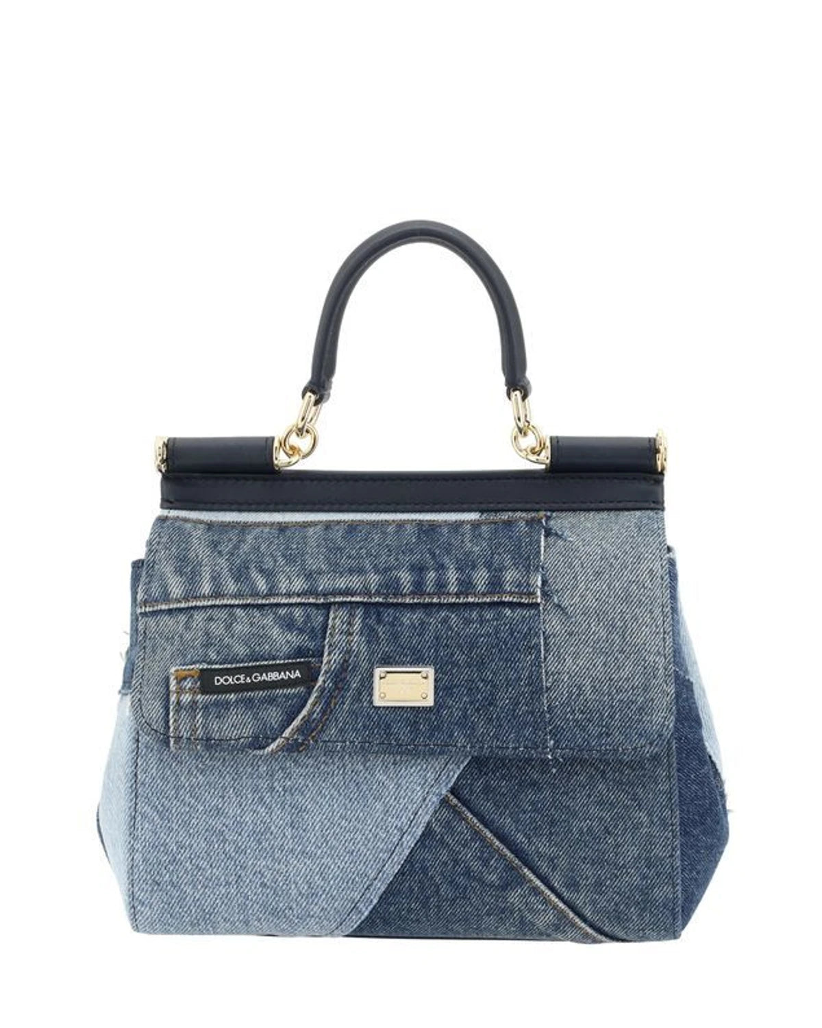 Dolce & Gabbana Satchel Bag in blue, Cotton
