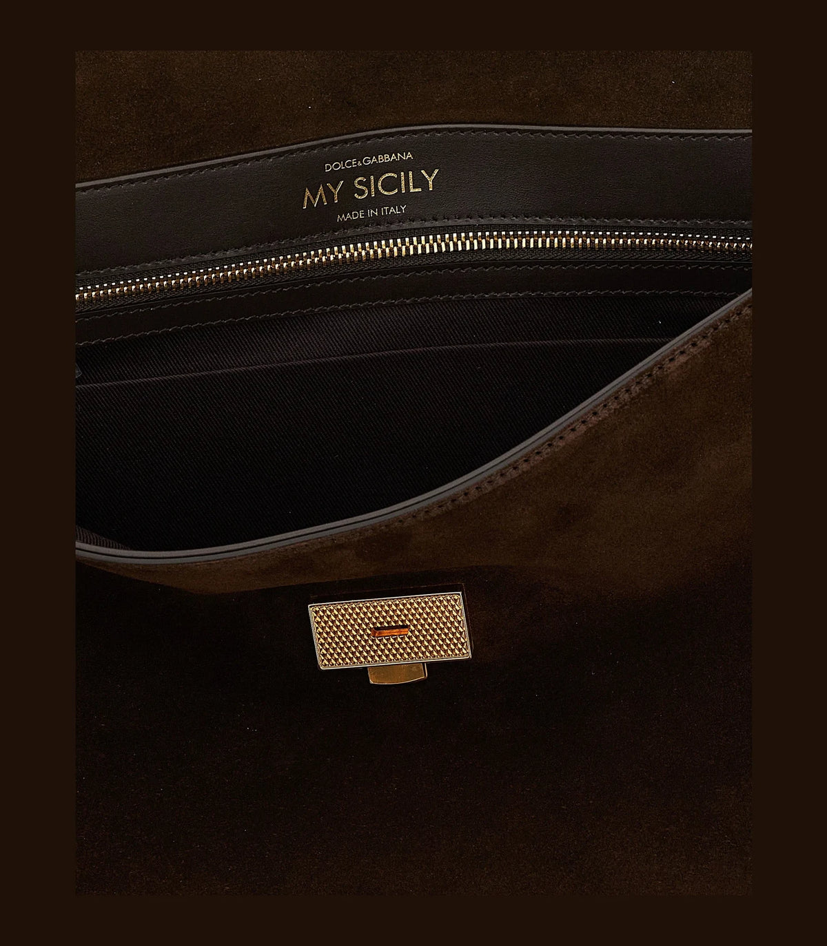 Dolce & Gabbana Satchel Bag in brown, Pvc — view 4