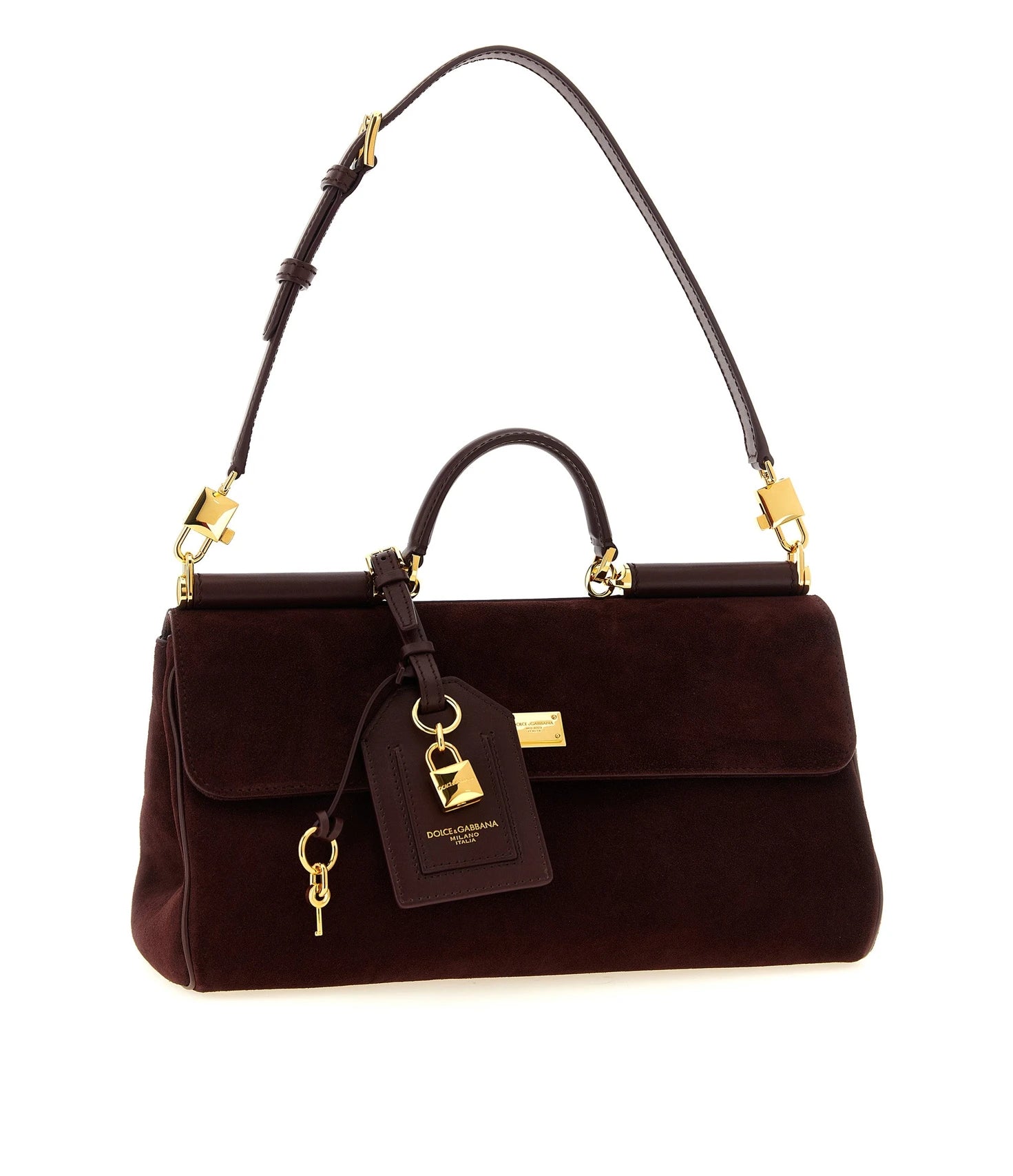 Dolce & Gabbana Satchel Bag in red, Calf Leather — view 3