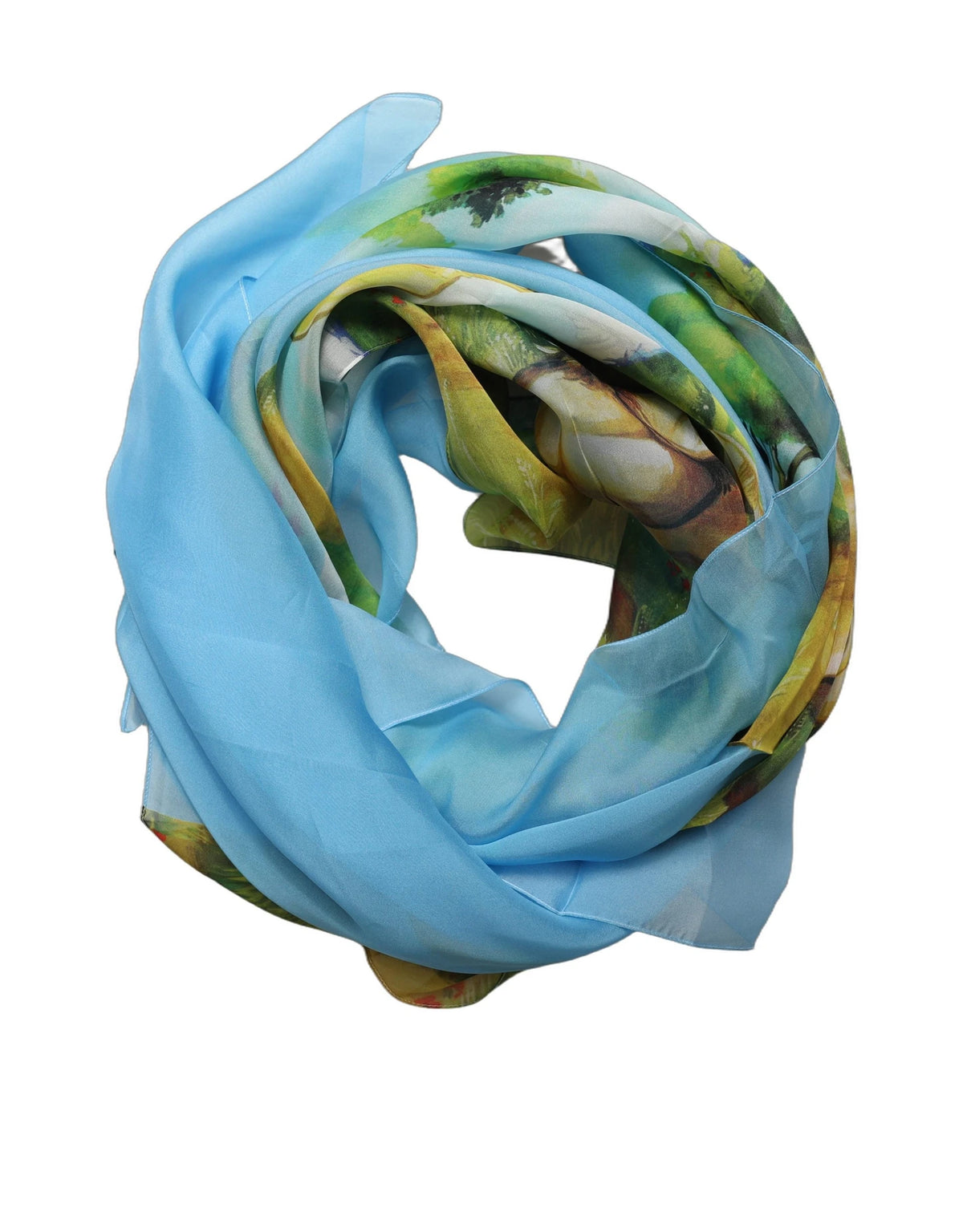 Dolce & Gabbana Scarves & Shawl in blue, Silk — view 3