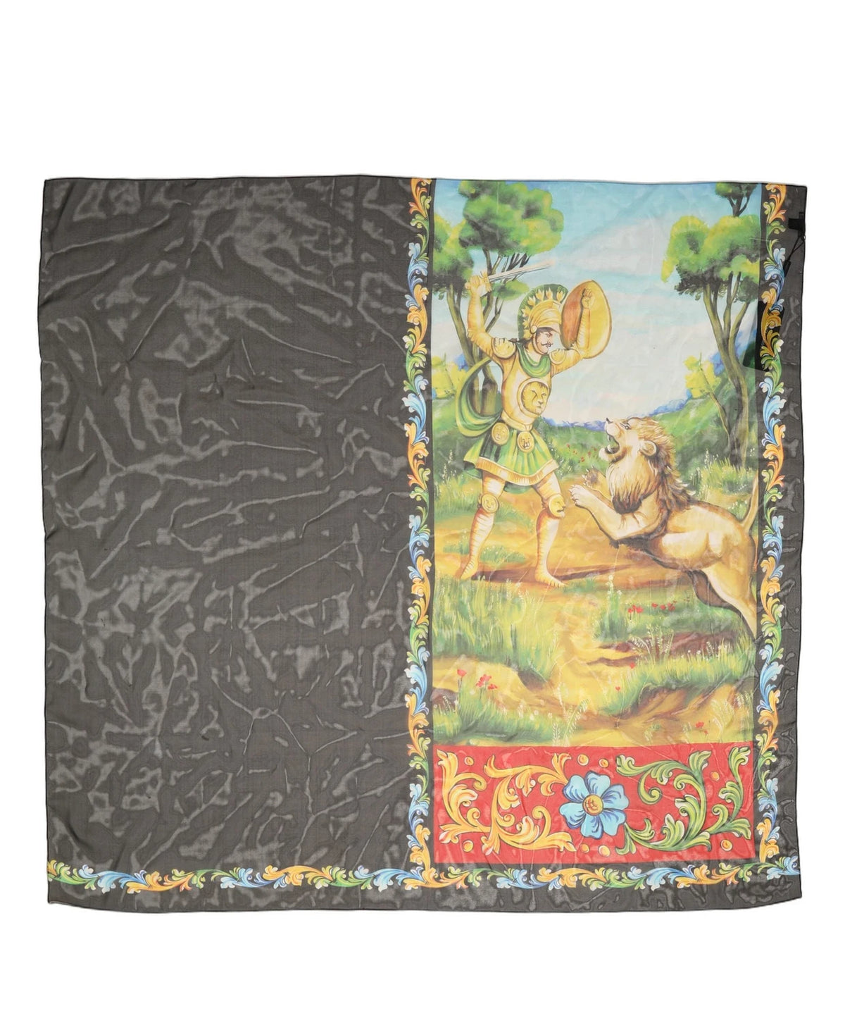 Dolce & Gabbana Scarves & Shawl in gray, Silk — view 2