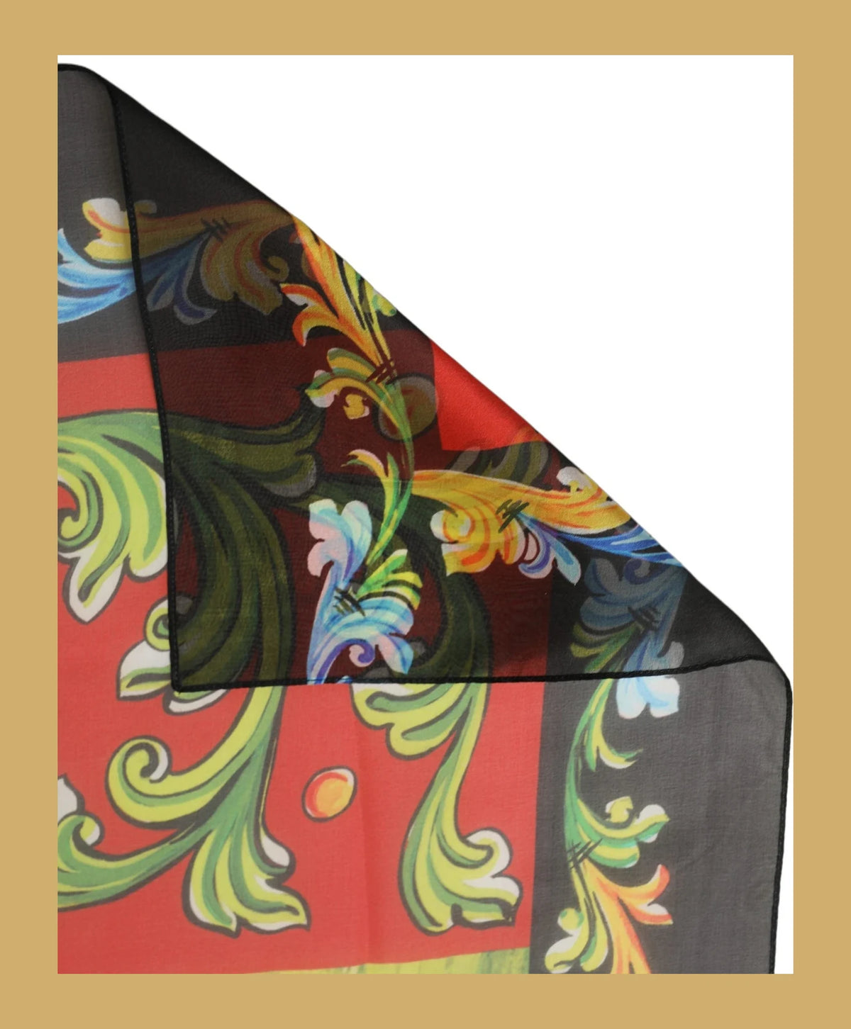 Dolce & Gabbana Scarves & Shawl in gray, Silk — view 3