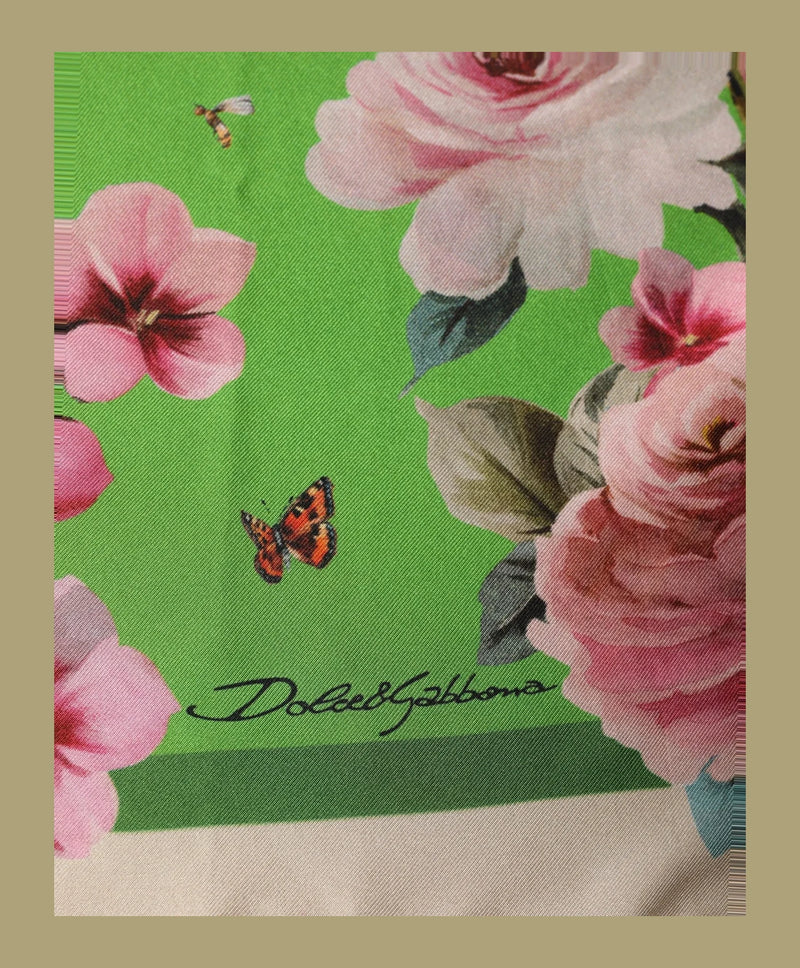 Dolce & Gabbana Scarves & Shawl in green, Silk — view 3