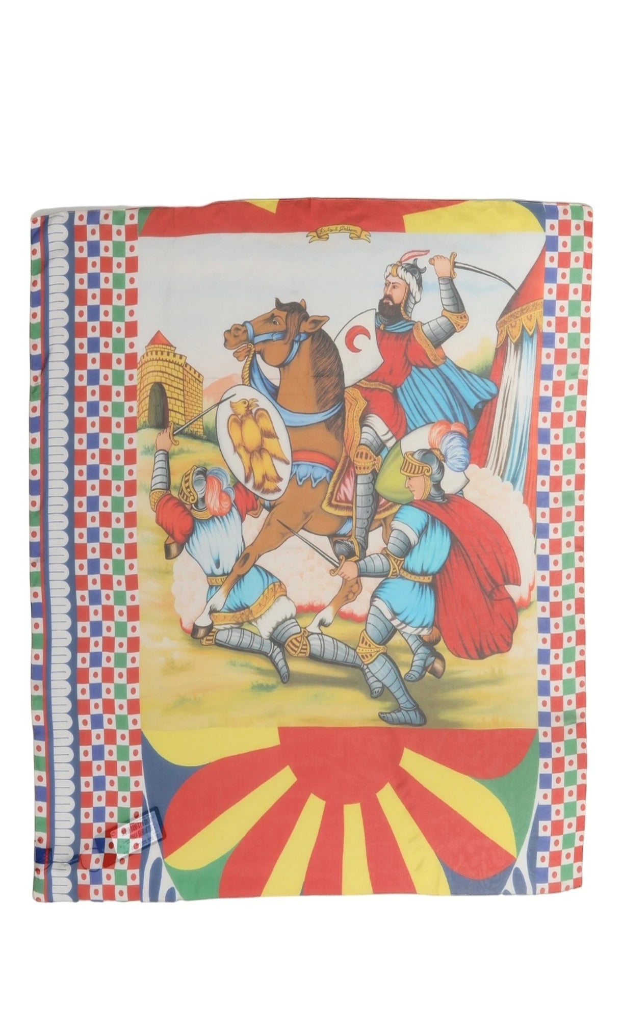 Dolce & Gabbana Square Multicolor Silk Scarf
