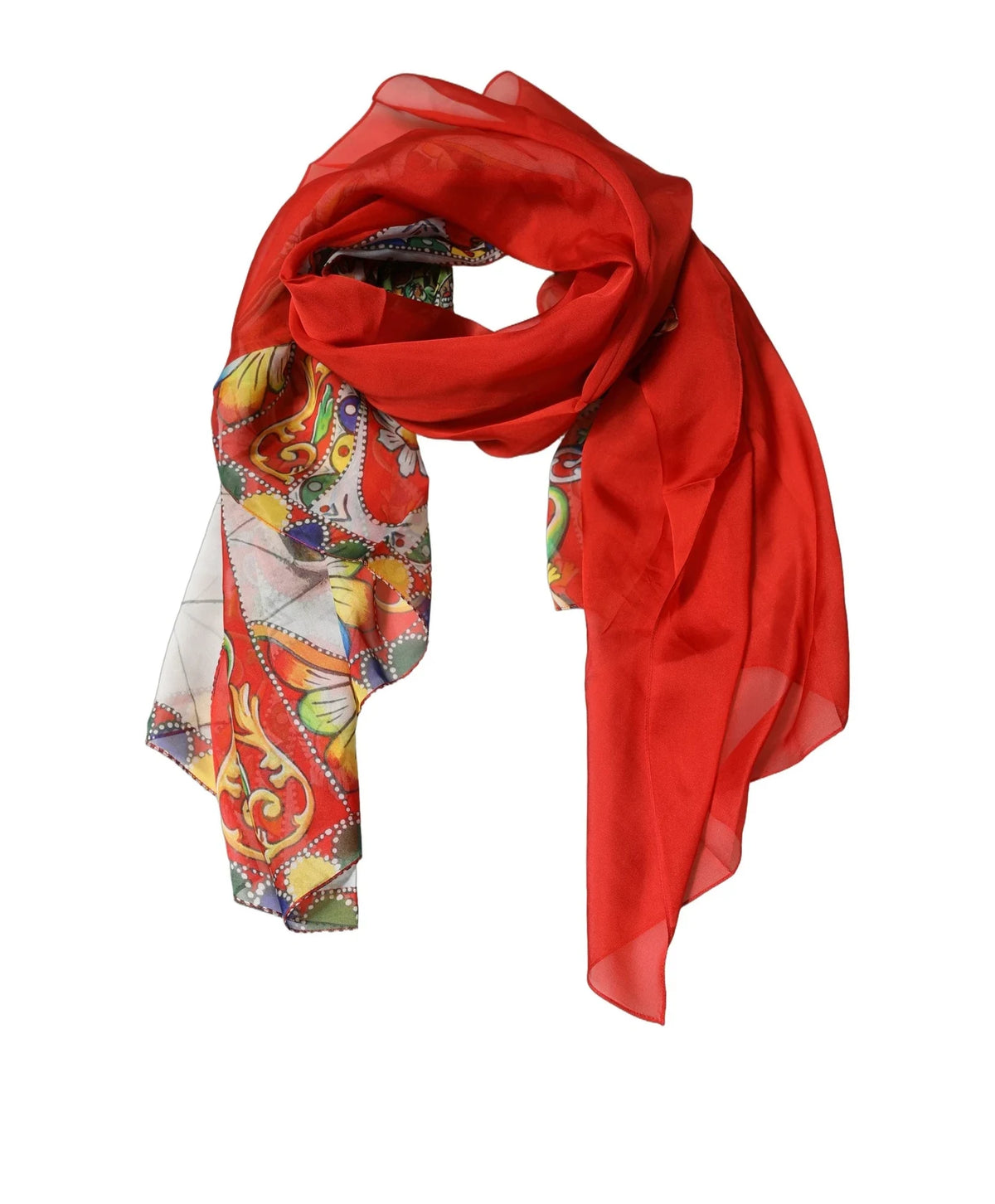 Dolce & Gabbana Scarves & Shawl in red, Silk