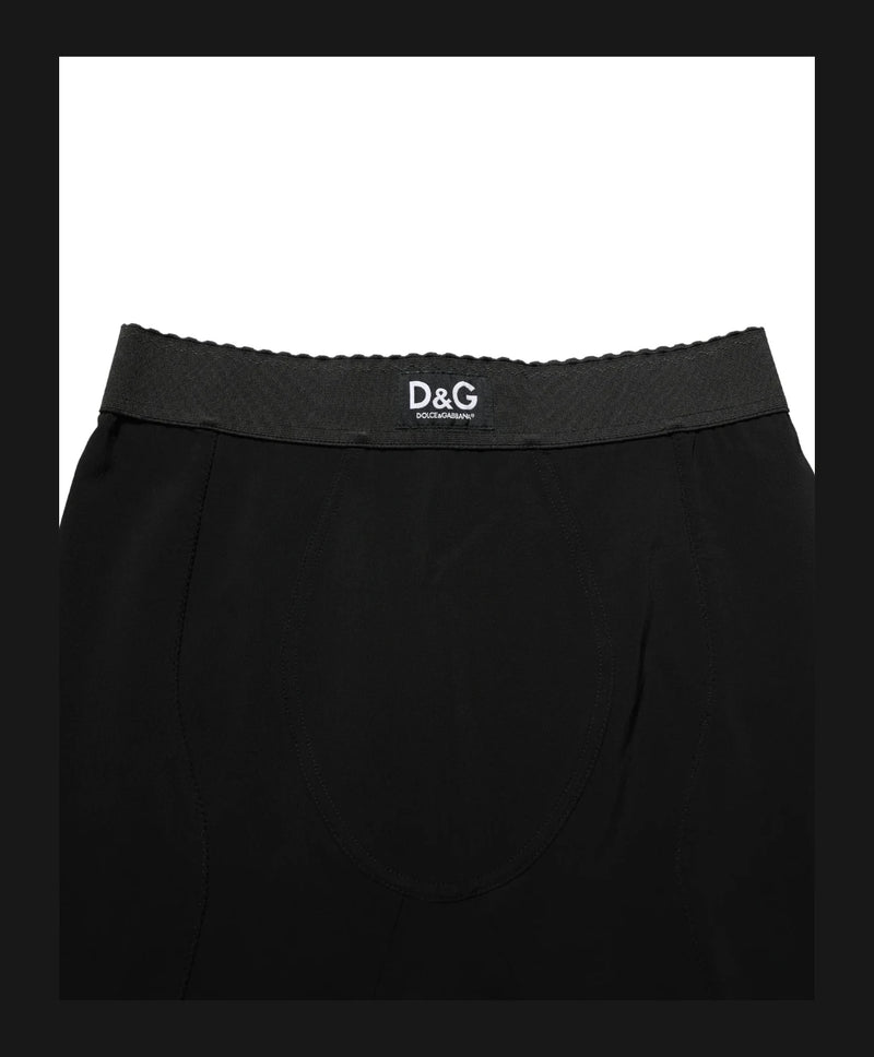 Dolce & Gabbana Short Trouser in black, Viscose — view 6