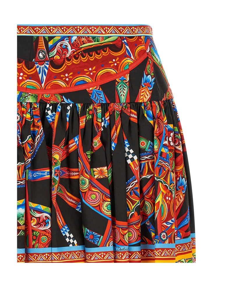 Dolce & Gabbana Skirt in multicolor, Cotton — view 3