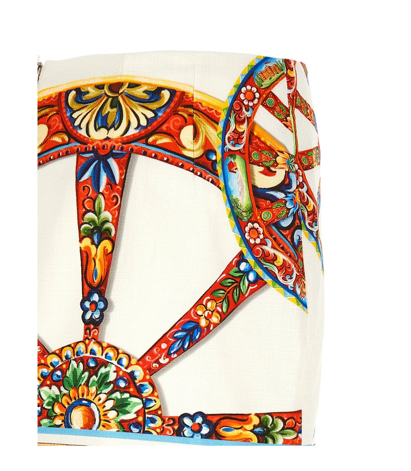 Dolce & Gabbana Skirt in multicolor, Cotton — view 4