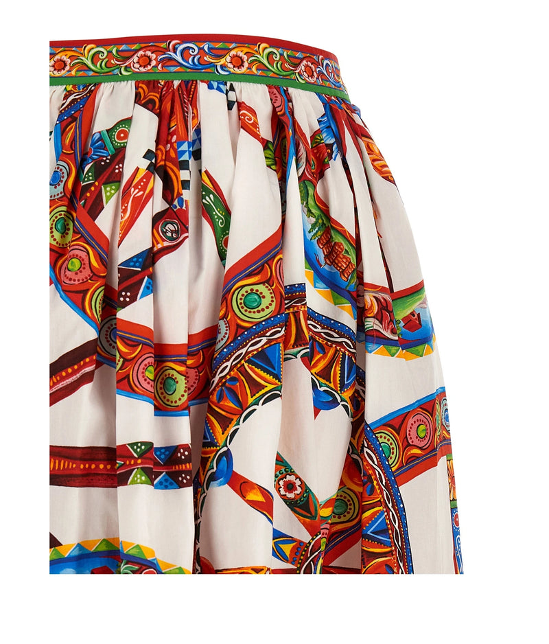 Dolce & Gabbana Skirt in multicolor, Cotton — view 5