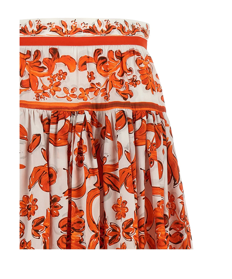 Dolce & Gabbana Skirt in orange, Cotton — view 3