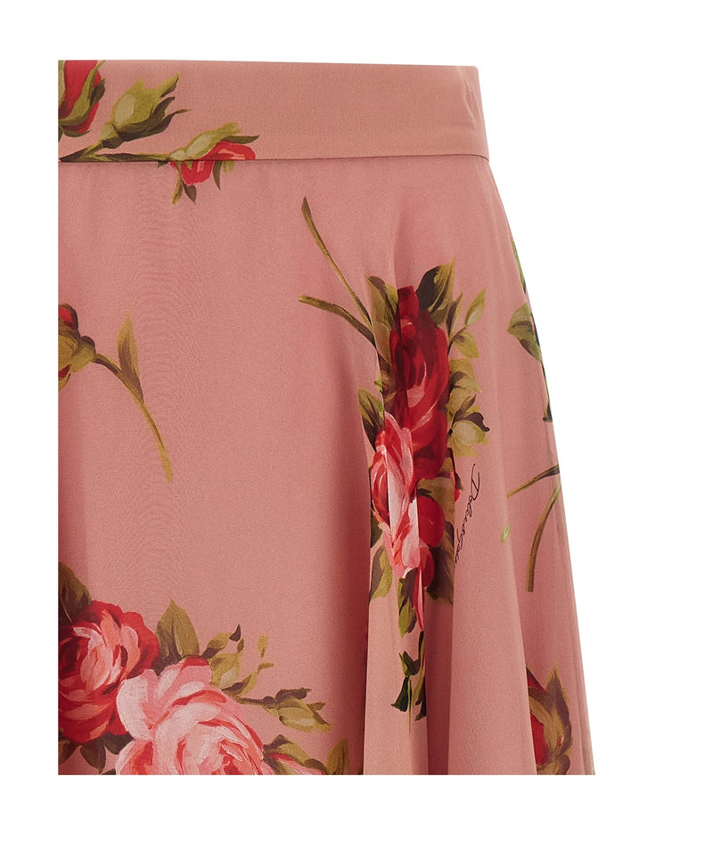 Dolce & Gabbana Skirt in pink, Silk — view 3